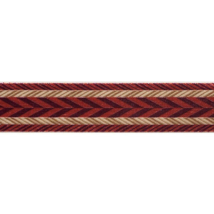 Stinson Tape Ruby 74261 by Schumacher Designer Trim Relaxed Glamour 1.25" - Swanky Fabrics -