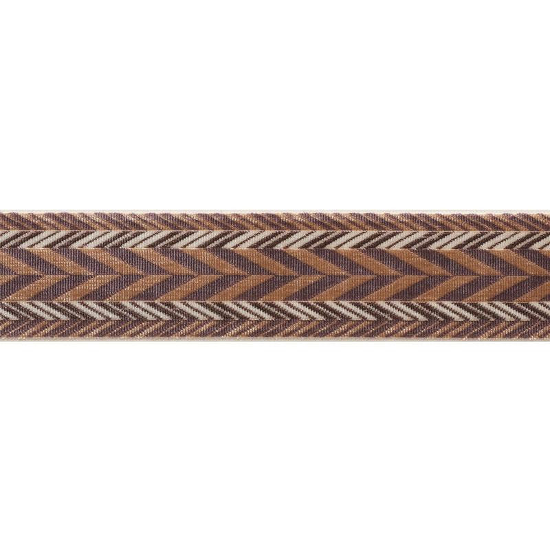 Stinson Tape Sable 74263 by Schumacher Designer Trim Relaxed Glamour 1.25" - Swanky Fabrics -