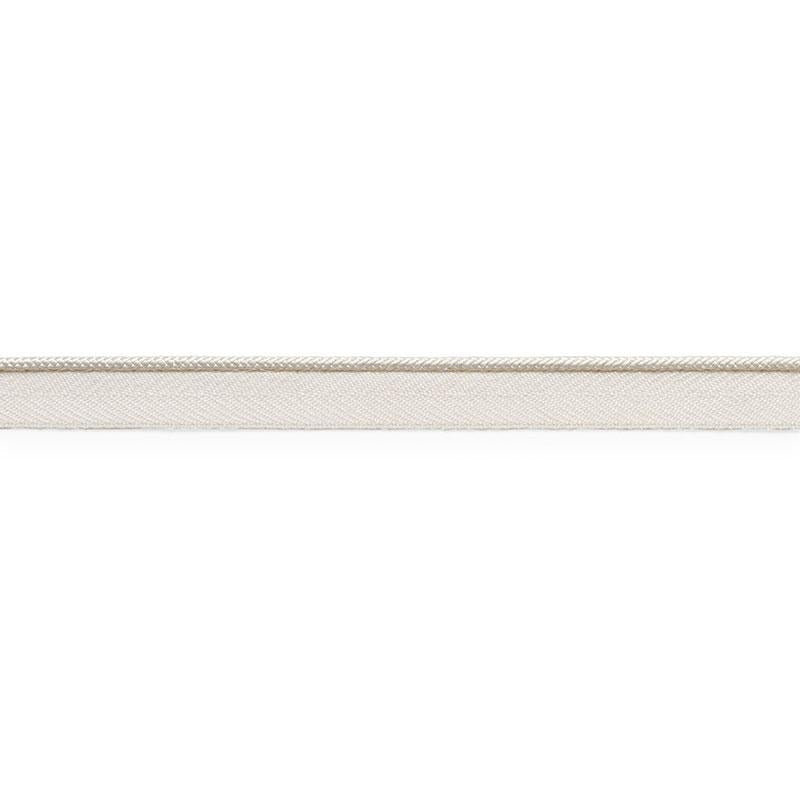 Gustave Silk Lip Cord Narrow Ivory 74520 by Schumacher Designer Trim Perfect Basics: Trims - Swanky Fabrics -