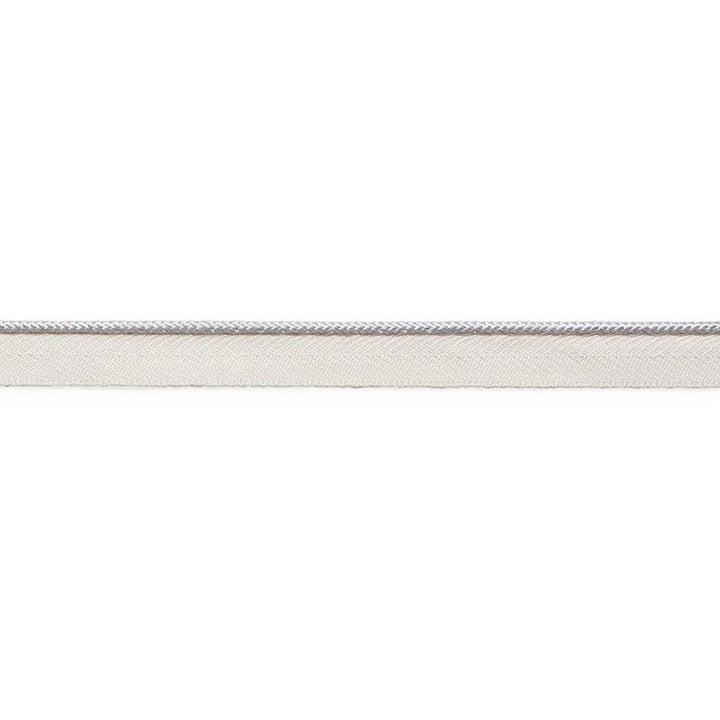 Gustave Silk Lip Cord Narrow Dove 74521 by Schumacher Designer Trim Perfect Basics: Trims - Swanky Fabrics -