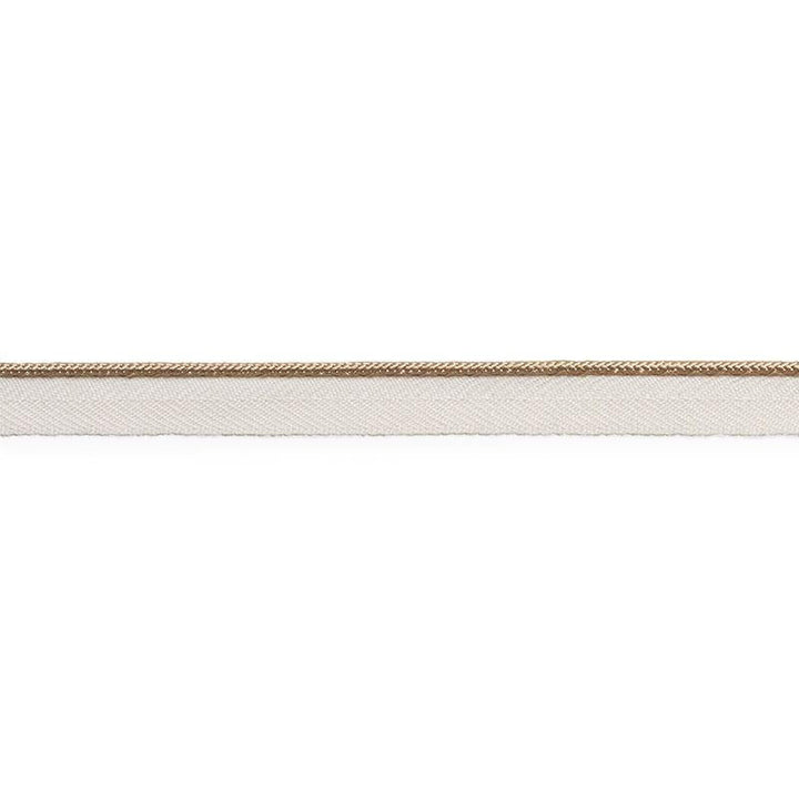 Gustave Silk Lip Cord Narrow Sand 74523 by Schumacher Designer Trim Perfect Basics: Trims - Swanky Fabrics -