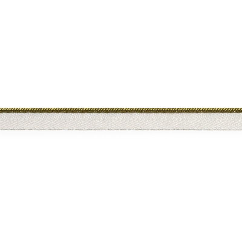 Gustave Silk Lip Cord Narrow Olive 74525 by Schumacher Designer Trim Perfect Basics: Trims - Swanky Fabrics -