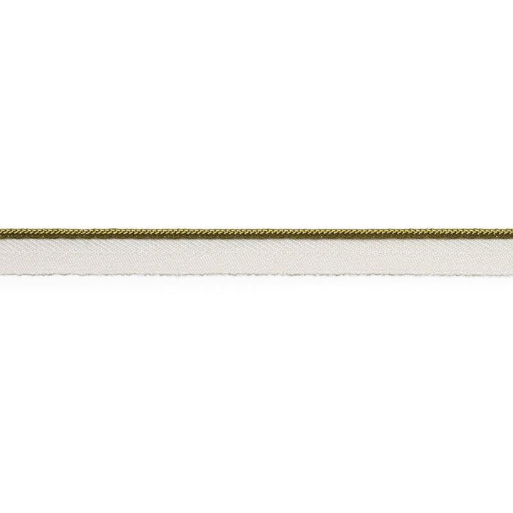 Gustave Silk Lip Cord Narrow Olive 74525 by Schumacher Designer Trim Perfect Basics: Trims - Swanky Fabrics -