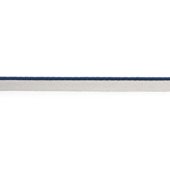 Gustave Silk Lip Cord Narrow Navy 74528 by Schumacher Designer Trim Perfect Basics: Trims - Swanky Fabrics -