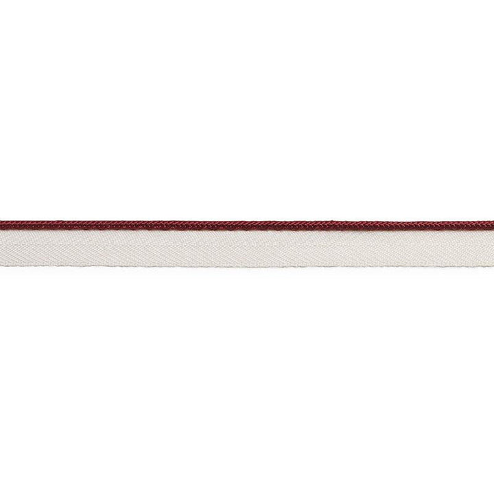 Gustave Silk Lip Cord Narrow Burgundy 74529 by Schumacher Designer Trim Perfect Basics: Trims - Swanky Fabrics -