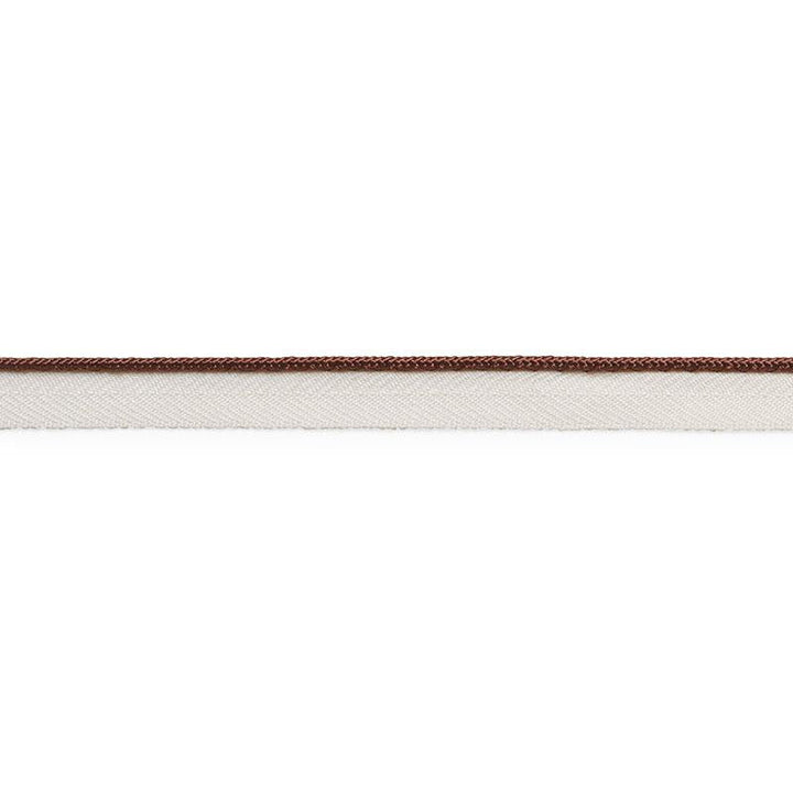 Gustave Silk Lip Cord Narrow Brown 74530 by Schumacher Designer Trim Perfect Basics: Trims - Swanky Fabrics -
