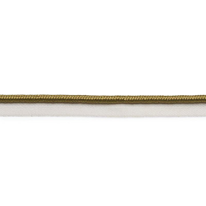 Gustave Silk Lip Cord Medium Olive 74545 by Schumacher Designer Trim Perfect Basics: Trims - Swanky Fabrics -
