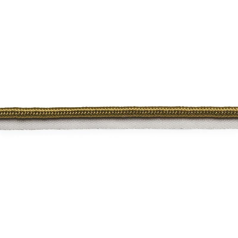Gustave Silk Lip Cord Wide Olive 74565 by Schumacher Designer Trim Perfect Basics: Trims - Swanky Fabrics -