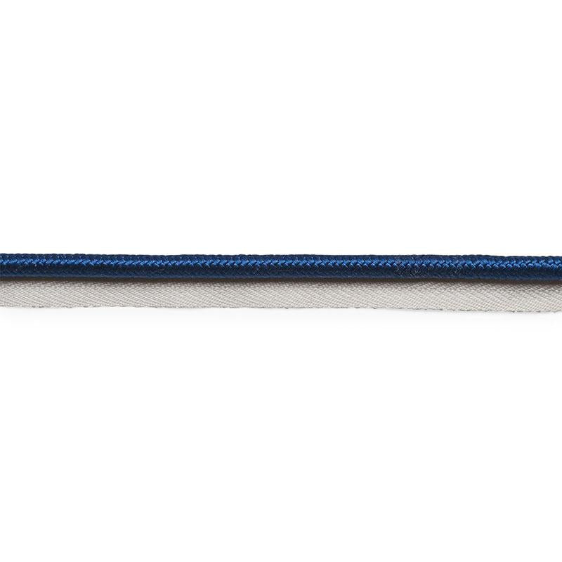 Gustave Silk Lip Cord Wide Navy 74568 by Schumacher Designer Trim Perfect Basics: Trims - Swanky Fabrics -