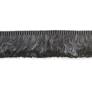 Schumacher Trim Francois Silk Brush Fringe Black 74591