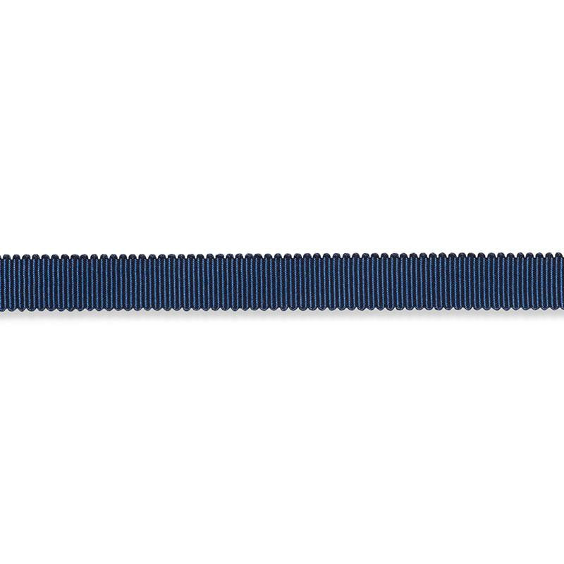 Pierre Silk Gimp Narrow Navy 74648 by Schumacher Designer Trim Perfect Basics: Trims - Swanky Fabrics -