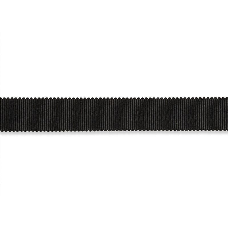 Pierre Silk Gimp Medium Black 74671 by Schumacher Designer Trim Perfect Basics: Trims - Swanky Fabrics -