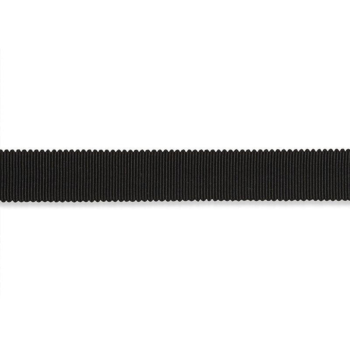 Pierre Silk Gimp Medium Black 74671 by Schumacher Designer Trim Perfect Basics: Trims - Swanky Fabrics -