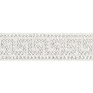 Schumacher Trim Etienne Silk Greek Key Narrow Dove 74680