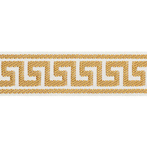 Schumacher Trim Etienne Silk Greek Key Narrow Gold 74683