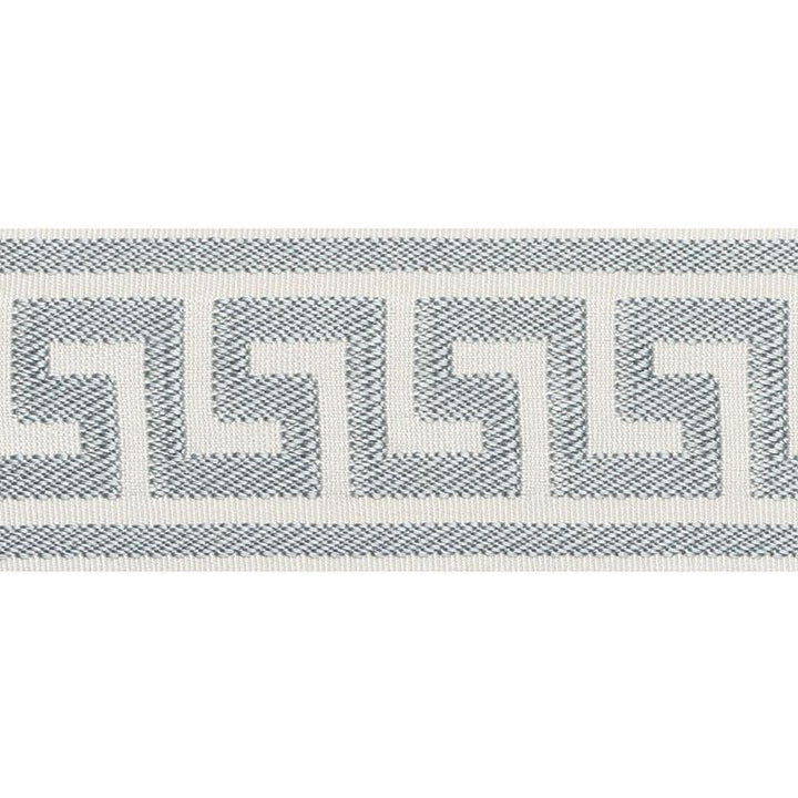 Etienne Silk Greek Key Wide Cloud 74701 by Schumacher Designer Trim Perfect Basics: Trims - Swanky Fabrics -