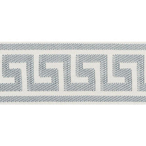 Schumacher Trim Etienne Silk Greek Key Wide Cloud 74701