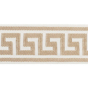 Schumacher Trim Etienne Silk Greek Key Wide Sand 74702