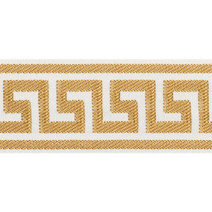 Schumacher Trim Etienne Silk Greek Key Wide Gold 74703