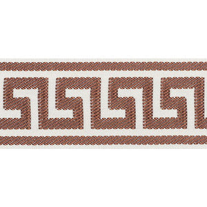 Schumacher Trim Etienne Silk Greek Key Wide Brown 74704