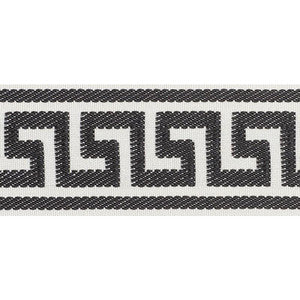 Schumacher Trim Etienne Silk Greek Key Wide Black 74705