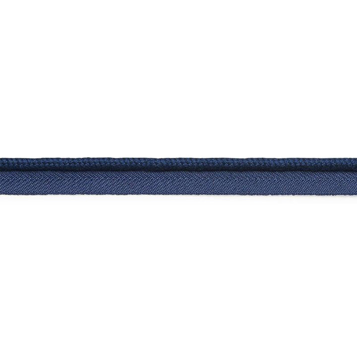 Cedric Cotton Lip Cord Medium Navy 74784 by Schumacher Designer Trim Perfect Basics: Trims - Swanky Fabrics -