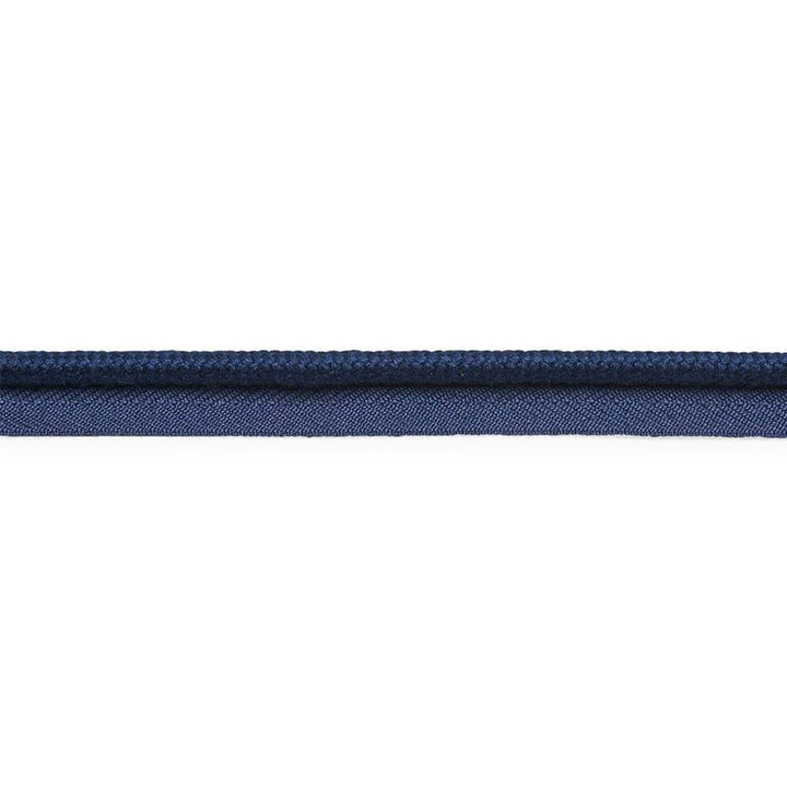 Cedric Cotton Lip Cord Wide Navy 74804 by Schumacher Designer Trim Perfect Basics: Trims - Swanky Fabrics -