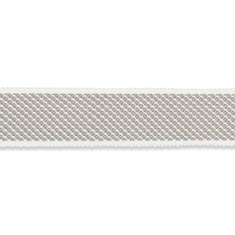 Winston Cotton Braid Medium Charcoal 74861 by Schumacher Designer Trim Perfect Basics: Trims - Swanky Fabrics -