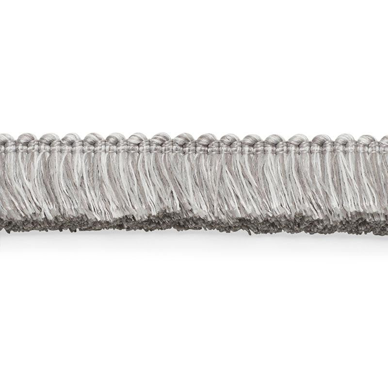 Meyer Brush Fringe Grey 74942 by Schumacher Designer Trim Perfect Basics: Trims - Swanky Fabrics -