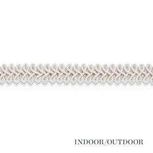 Schumacher Trim Astor Braid Indoor/Outdoor Ivory 74960