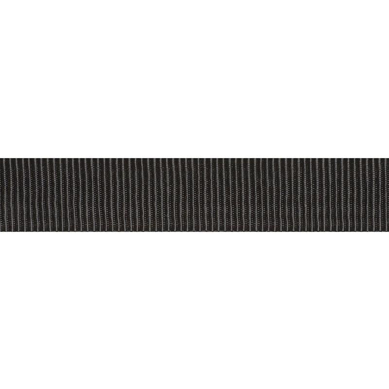 Medium Faille Tape Black 75019 by Schumacher Designer Trim Couture Trims - Swanky Fabrics -