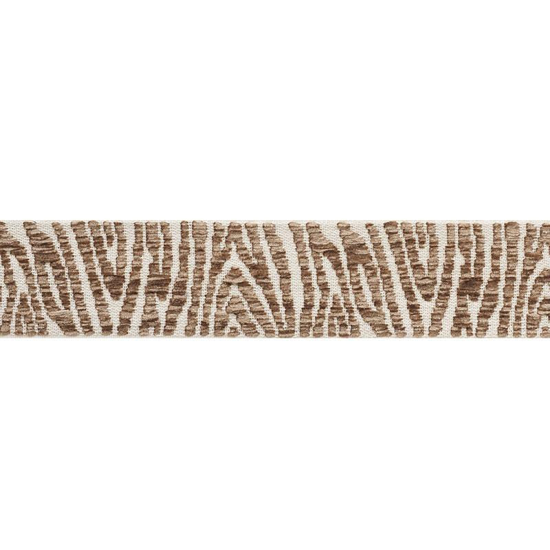 Guinen Tape Taupe 75210 by Schumacher Designer Trim - Swanky Fabrics -