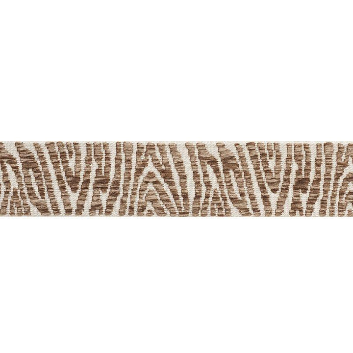 Guinen Tape Taupe 75210 by Schumacher Designer Trim - Swanky Fabrics -