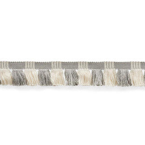 Schumacher Trim Juno Fringe Grey & Ivory 75364