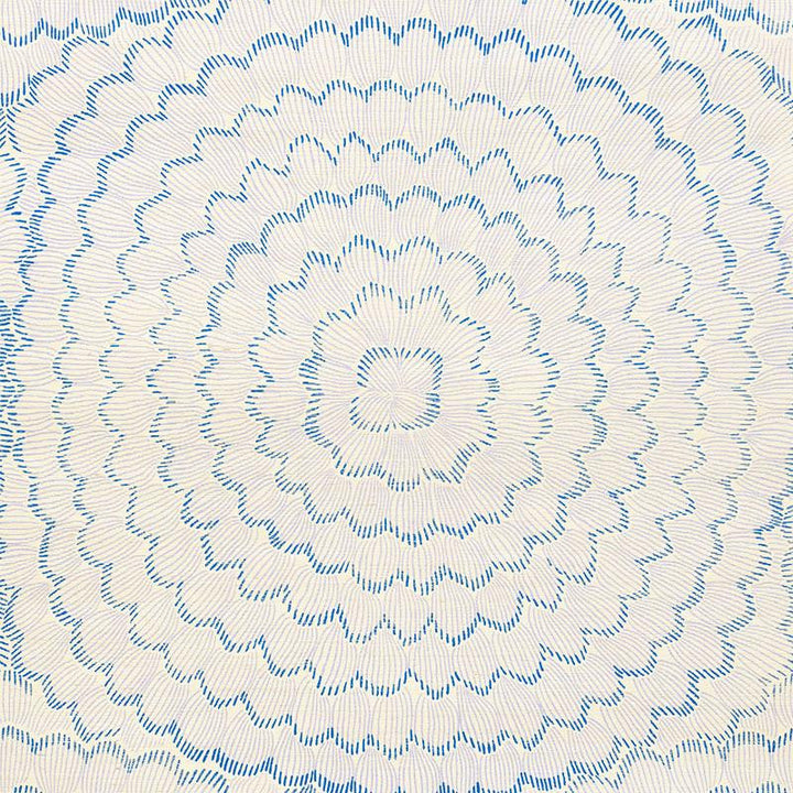 Feather Bloom Sisal Wisteria 5006078 by Schumacher Designer Wallpaper Celerie Kemble 34.0" - Swanky Fabrics -