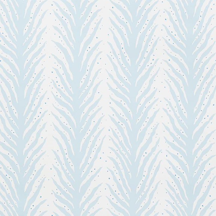 Creeping Fern Slumber Blue 5009451 by Schumacher Designer Wallpaper Celerie Kemble 27.0" - Swanky Fabrics -