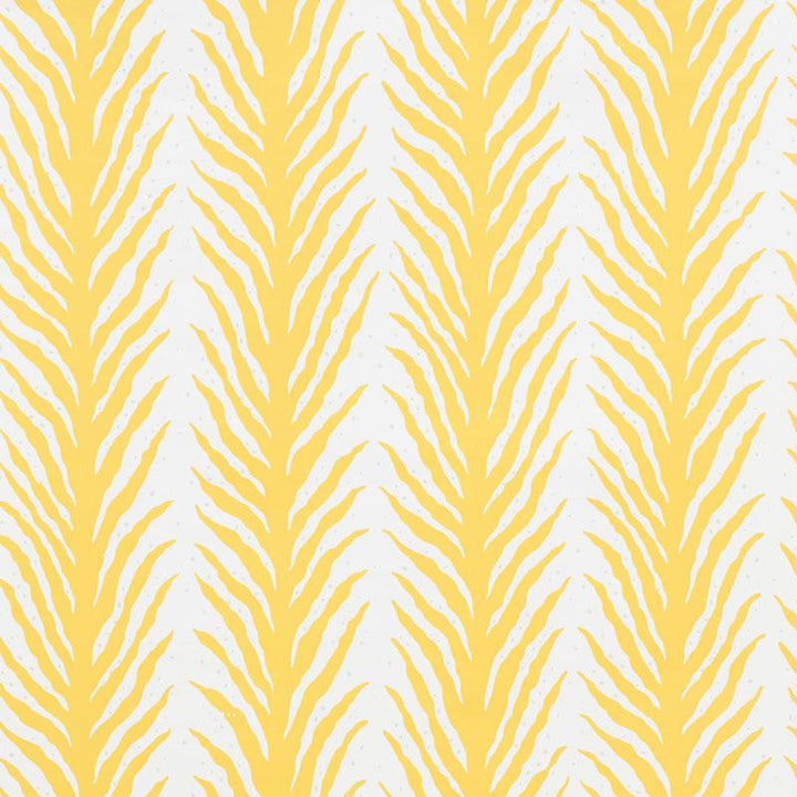 Creeping Fern Lemonade 5009452 by Schumacher Designer Wallpaper Celerie Kemble 27.0" - Swanky Fabrics -