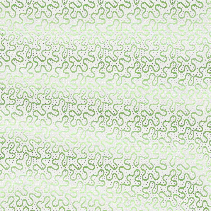 Meander Moss 5009471 by Schumacher Designer Wallpaper Celerie Kemble 4.5" - Swanky Fabrics -
