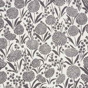 Schumacher Wallpaper Chrysanthemum Carbon 5009553