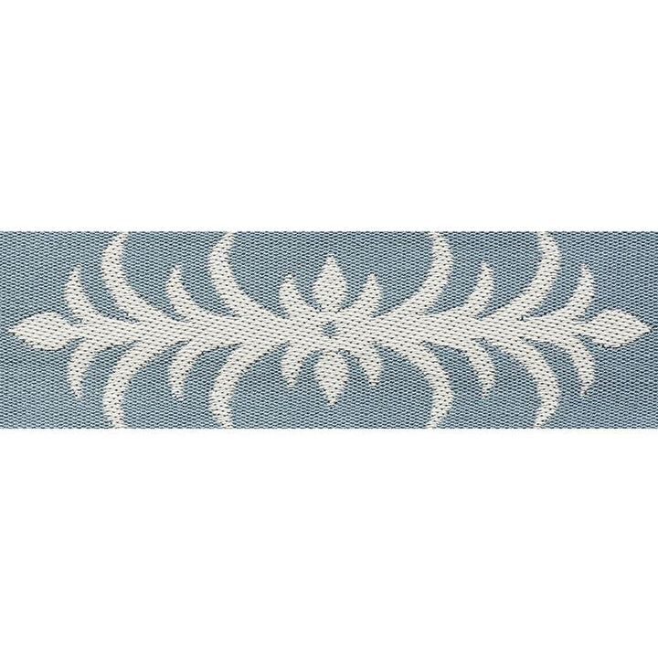 Acanthus Tape Slumber Blue 75443 by Schumacher Designer Trim Celerie Kemble 9.25" - Swanky Fabrics -