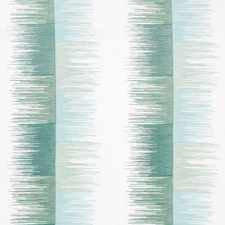 Sunburst Stripe Embroidery Mineral 78403 by Schumacher Designer Fabric Uncommon Threads 18.0" - Swanky Fabrics -