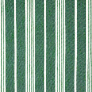 Schumacher Fabric Hampton Stripe Indoor/Outdoor Emerald 82302