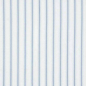Schumacher Fabric Birdie Ticking Stripe China Blue 83701