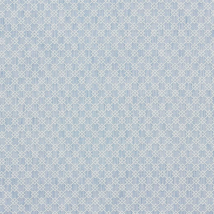 Albert Fret Blue 75562 by Schumacher Designer Fabric New Traditional 1.75" - Swanky Fabrics -