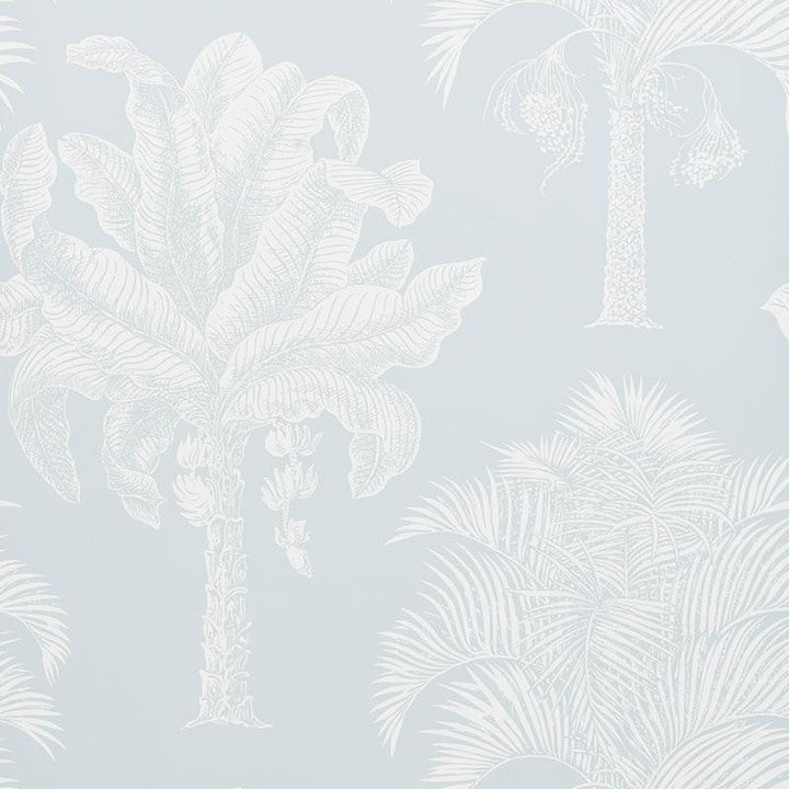 Grand Palms Mineral 5009621 by Schumacher Designer Wallpaper New Traditional 27.0" - Swanky Fabrics -