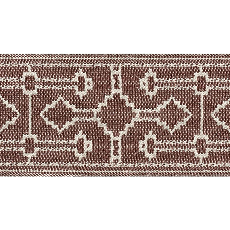 Filbert Tape Brown 75284 by Schumacher Designer Trim New Traditional 4.88" - Swanky Fabrics -