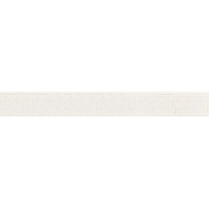Labyrinth Tape Silver 66146 by Schumacher Designer Trim Mary Mcdonald 2.5" - Swanky Fabrics -