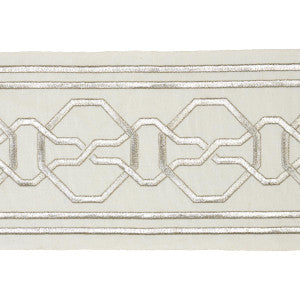 Schumacher Trim Malmaison Tape Silver 66156