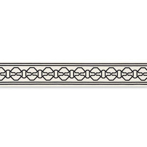 Schumacher Trim Malmaison Tape Black On Ivory 66157