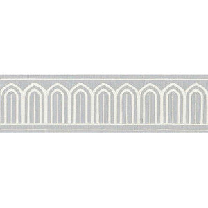 Schumacher Trim Arches Embroidered Tape Medium Sky 70763